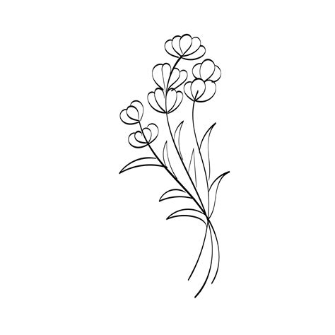 Single Flower Printable Flower Embroidery Patterns